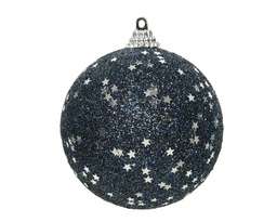 [4-521349] BAUBLE FOAM SILVER STAR DIA8CM