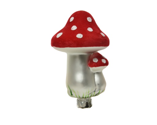 [4-123379] *C*MUSHROOM GLASS FLOCK TOP