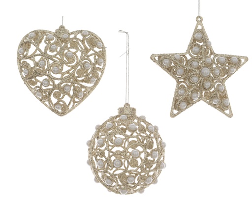 [4-515102] *C*FIGURES PLASTIC GLITTER- WITH PEARL