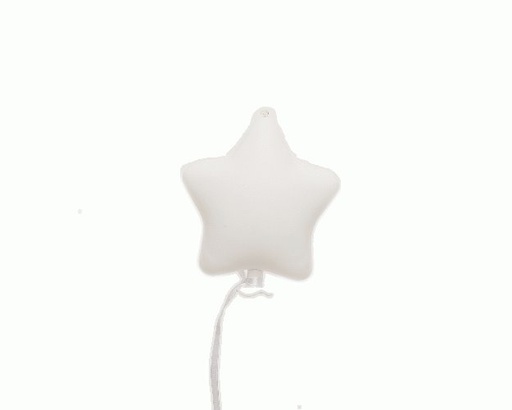 [4-121417] BALLON ETOILE - BLANC - 12CM