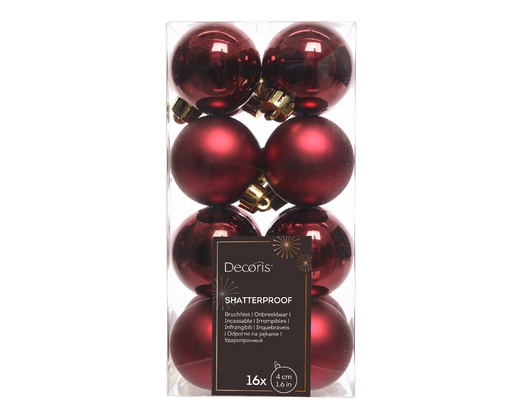 [4-021778] BOLA PLASTICO OXBLOOD dia4.00cm