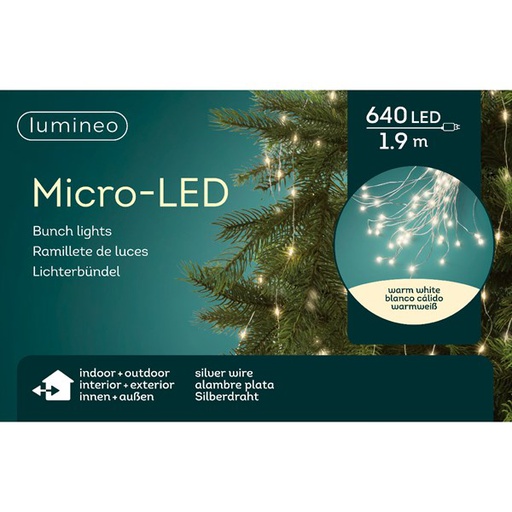 [4-497009] MICRO LED BUNCH LIGHTS OUTDOOR 190CM-640L