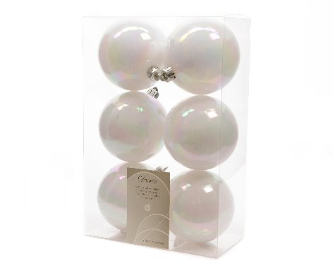 [4-022054] BOLA PLASTICO.8CMBLC IRIS 6 UDS