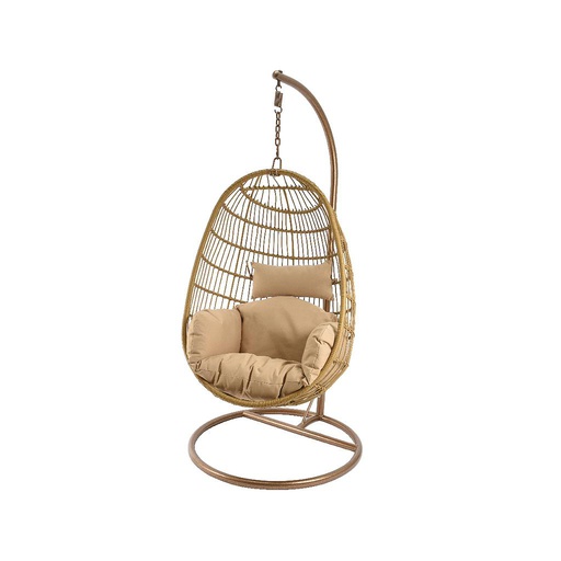 [4-841797] CORSICA EGG CHAIR WICKER L95-W95-H195CM