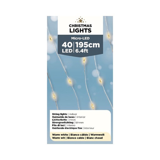 [4-481735] TIRA MICRO 195CM-40LED/CAL/INT
