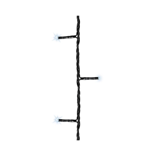 [4-497100] GUIRLANDE NOIRE 170CM-24LED/FRI/BAT/PAR/TIM/EXT UD