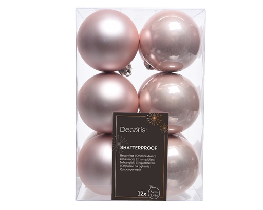 [4-021924] BOLA PLASTICO BLUSH PINK dia6.00cm