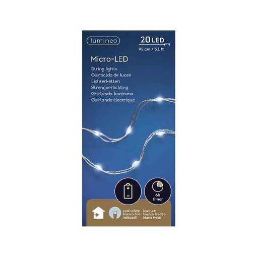 [4-481740] MICRO LED STRINGLIGHTS BO INDOOR 95CM-20L