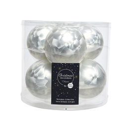 [4-140394] BAUBLE GLASS MATT DIA8CM