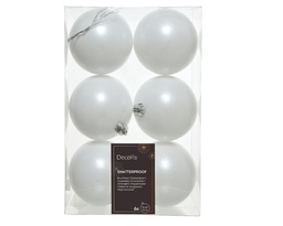 [4-022064] BOLA PLASTICO WINTER WHITE dia8.00cm