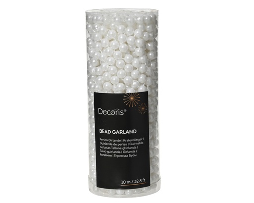 [4-000560] CADENA PERLAS 8MMX10M -  BLANCO