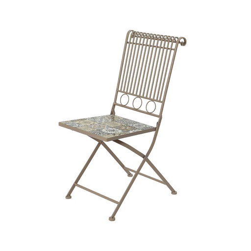 [4-840916] SILLA MOSAIC TOULOUSE EXT 45X38X90CM TAUP