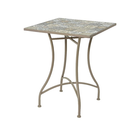 [4-840917] TOULOUSE TABLE MOSAIC OUTD L58-W58-H72CM