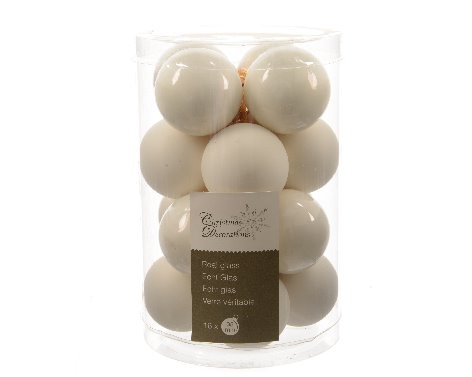 [4-010305] BAUBLES GLASS DIA3.50CM