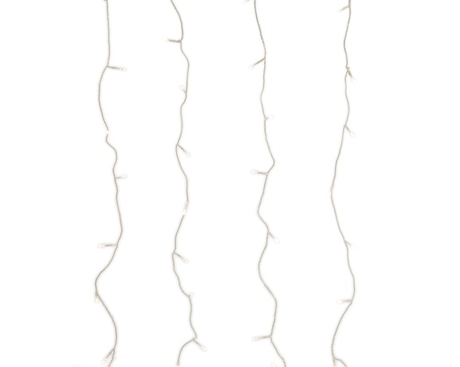 [4-494293] ***LED CURTAIN LIGHTS OUTDOOR TRANSPARENT/WARM WHITE W100.00-H200.00cm-120L
