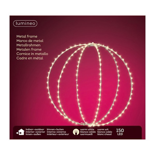 [4-496625] BOLA MET MICRO EXTRADENSE 28CM-150LED/CAL/EXT