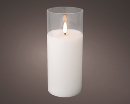 [4-485350] LED WAX CANDLE IN GLASS IND BO DIA7.50-H17.50CM-1L