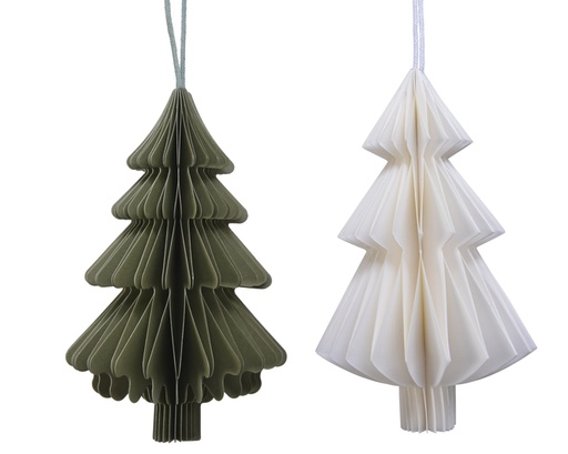 [4-515377] ARBOL PAPEL 15 CM - 2 COLORES - PRECIO UD