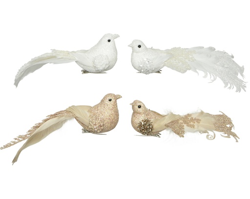 [4-521088] PAJARO FOAM EN CLIP - 16CM - 2 COLORES 2 SURTIDOS - PRECIO UD