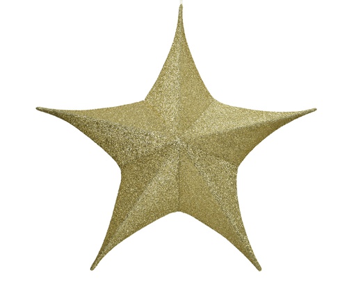 [4-612321] ESTRELLA TELA DORADA - PLEGABLE - 135CM