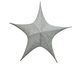 [4-612325] ESTRELLA TELA PLATA - PLEGABLE - 135CM