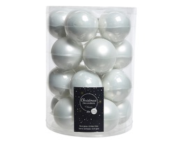 [4-140223] BOLA CRIS WINT WHITE 60MM BRI/MAT S/20