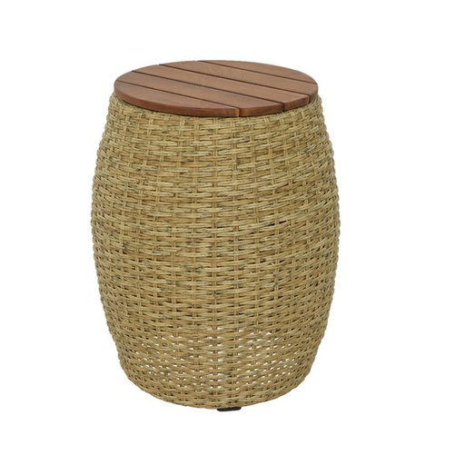 [4-841037] PALMA SIDE TABLE WICKER DIA40-H49CM