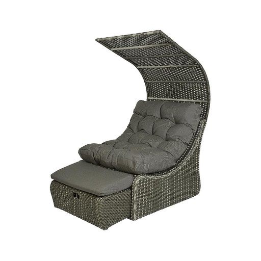 [4-840830] CAMA DE DIA CON TEJADITO -APTO EXTERIOR- 108X90X150CM- COLOR TAUPE