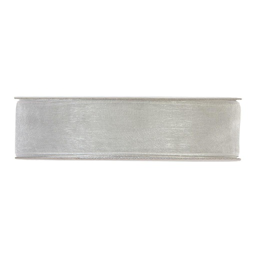 [PV-1970M-40] SHINING ORGANZA MM25X50MT SILVER