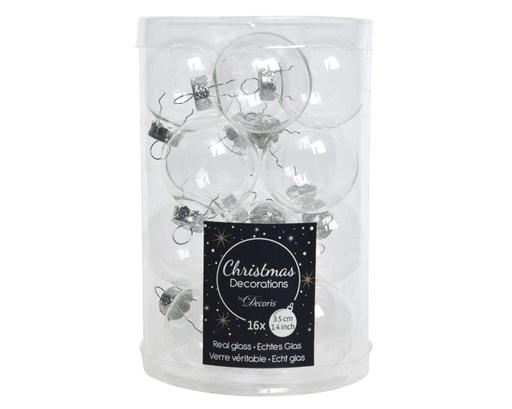 [4-010327] BOULES DE NOEL EN VERRE DIA3.50CM