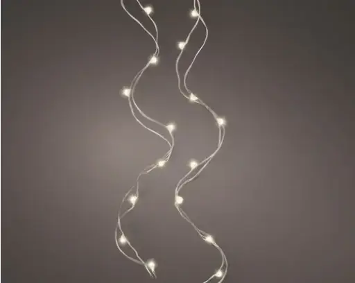 [4-483755] TIRA MICRO LED - 495CM - 100 LEDS - BATERIA/LUZ CALIDA /TIMER