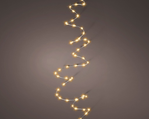 [4-483792] GUIRNALDA CON LUCES - SILVER/ CLASSIC WARM -159 cm - 100 LEDS