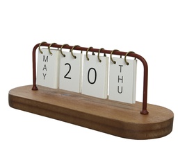 [4-825852] CALENDARIO DE MESA - METAL