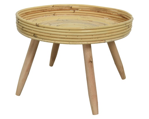 [4-845723] ***DECO TABLE RATTAN