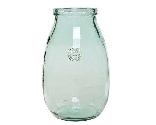 [4-870147] VASIJA CRISTAL RECICLADO dia18.00-H28.00cm