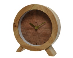 [4-879860] RELOJ MESA MADERA