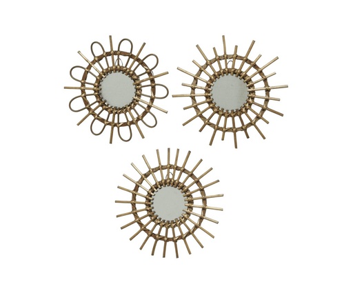 [4-802467] ESPEJO SAUCE L40.00-W40.00-H2.50cm 3SURT PRECIO UD