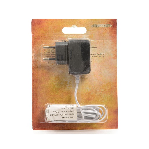 [4-488341] TRANSFORMADOR 4.5V EN 3XAA/AAA