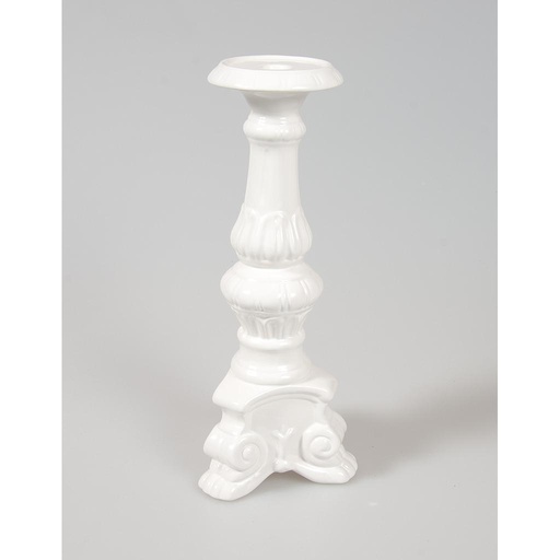[4-651814] CANDELABRO CERM.BLC 41CM UD